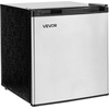 image:imageVEVOR Mini Fridge with Freezer 16 CuFt Compact Refrigerator wMicron Freezer Zone 7Modes Adjust Temp Energy Efficient Small Fridges Reversible Door Low Noise for Bedroom Dorm Office BlackBrushed Stainless