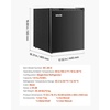 image:imageVEVOR Mini Fridge with Freezer 16 CuFt Compact Refrigerator wMicron Freezer Zone 7Modes Adjust Temp Energy Efficient Small Fridges Reversible Door Low Noise for Bedroom Dorm Office BlackBlack