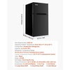 image:imageVEVOR Mini Fridge with Freezer 32 CuFt Dual Zone Compact Refrigerator 3 Modes Adjustable Temp Energy Efficient Small Fridge Reversible Door Low Noise for Bedroom Dorm Brushed StainlessBlack
