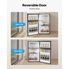 image:imageVEVOR Mini Fridge with Freezer 32 CuFt Dual Zone Compact Refrigerator 3 Modes Adjustable Temp Energy Efficient Small Fridge Reversible Door Low Noise for Bedroom Dorm Brushed StainlessBrushed Stainless