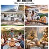 image:imageVEVOR OUTDOOR Pizza Oven 12 Inch Wood Fired Pizza Ovens Pellet Pizza Stove with Thermometer Portable Pizza Maker for Outside Backyard Patio Camping Pizza Stone Carry Bag Shovel Black