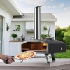 image:imageVEVOR OUTDOOR Pizza Oven 12 Inch Wood Fired Pizza Ovens Pellet Pizza Stove with Thermometer Portable Pizza Maker for Outside Backyard Patio Camping Pizza Stone Carry Bag Shovel Black