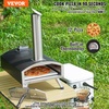 image:imageVEVOR OUTDOOR Pizza Oven 12 Inch Wood Fired Pizza Ovens Pellet Pizza Stove with Thermometer Portable Pizza Maker for Outside Backyard Patio Camping Pizza Stone Carry Bag Shovel Black