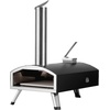 image:imageVEVOR OUTDOOR Pizza Oven 12 Inch Wood Fired Pizza Ovens Pellet Pizza Stove with Thermometer Portable Pizza Maker for Outside Backyard Patio Camping Pizza Stone Carry Bag Shovel Black