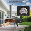 image:imageVEVOR OUTDOOR Pizza Oven 12 Inch Wood Fired Pizza Ovens Pellet Pizza Stove with Thermometer Portable Pizza Maker for Outside Backyard Patio Camping Pizza Stone Carry Bag Shovel Black
