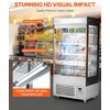 image:imageVEVOR Open Air Merchandiser 3Tier Shelving Commercial Refrigerator Grab and Go Display Cooler Refrigerator with Air Curtain 4 Swivel Wheels LED Light for Restaurants Stores Office 78cuft184 cuft