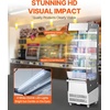 image:imageVEVOR Open Air Merchandiser 3Tier Shelving Commercial Refrigerator Grab and Go Display Cooler Refrigerator with Air Curtain 4 Swivel Wheels LED Light for Restaurants Stores Office 78cuft78 cuft