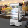 image:imageVEVOR Open Air Merchandiser 3Tier Shelving Commercial Refrigerator Grab and Go Display Cooler Refrigerator with Air Curtain 4 Swivel Wheels LED Light for Restaurants Stores Office 78cuft184 cuft