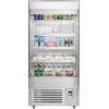 image:imageVEVOR Open Air Merchandiser 3Tier Shelving Commercial Refrigerator Grab and Go Display Cooler Refrigerator with Air Curtain 4 Swivel Wheels LED Light for Restaurants Stores Office 78cuft184 cuft