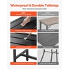 image:imageVEVOR Outdoor Bar Table 47 x 15 in Patio Bar Table Waterproof Top amp Sturdy Metal Frame Rectangle Counter Height Dining Tables Outdoor Furniture for Balcony Yard Hot Tub Poolside IndoorRectangle