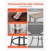 image:imageVEVOR Outdoor Bar Table 47 x 15 in Patio Bar Table Waterproof Top amp Sturdy Metal Frame Rectangle Counter Height Dining Tables Outdoor Furniture for Balcony Yard Hot Tub Poolside IndoorRound