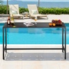 image:imageVEVOR Outdoor Bar Table 47 x 15 in Patio Bar Table Waterproof Top amp Sturdy Metal Frame Rectangle Counter Height Dining Tables Outdoor Furniture for Balcony Yard Hot Tub Poolside IndoorRectangle