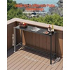image:imageVEVOR Outdoor Bar Table 47 x 15 in Patio Bar Table Waterproof Top amp Sturdy Metal Frame Rectangle Counter Height Dining Tables Outdoor Furniture for Balcony Yard Hot Tub Poolside IndoorRectangle