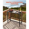 image:imageVEVOR Outdoor Bar Table 47 x 15 in Patio Bar Table Waterproof Top amp Sturdy Metal Frame Rectangle Counter Height Dining Tables Outdoor Furniture for Balcony Yard Hot Tub Poolside IndoorRectangle