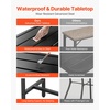 image:imageVEVOR Outdoor Bar Table 47 x 15 in Patio Bar Table Waterproof Top amp Sturdy Metal Frame Rectangle Counter Height Dining Tables Outdoor Furniture for Balcony Yard Hot Tub Poolside IndoorRectangle