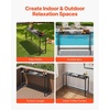 image:imageVEVOR Outdoor Bar Table 47 x 15 in Patio Bar Table Waterproof Top amp Sturdy Metal Frame Rectangle Counter Height Dining Tables Outdoor Furniture for Balcony Yard Hot Tub Poolside IndoorRectangle