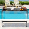 image:imageVEVOR Outdoor Bar Table 47 x 15 in Patio Bar Table Waterproof Top amp Sturdy Metal Frame Rectangle Counter Height Dining Tables Outdoor Furniture for Balcony Yard Hot Tub Poolside IndoorRectangle