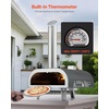 image:imageVEVOR Outdoor Pizza Oven 12 Inch Wood Fired Pizza Ovens Pellet PizzaStove with Thermometer Portable PizzaMaker for Outside Backyard Patio Camping PizzaStone Carry Bag Shovel BlackBlack