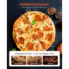image:imageVEVOR Outdoor Pizza Oven 12 Inch Wood Fired Pizza Ovens Pellet PizzaStove with Thermometer Portable PizzaMaker for Outside Backyard Patio Camping PizzaStone Carry Bag Shovel BlackBlack