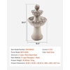 image:imageVEVOR Outdoor Water Fountain 365 in Height Fountain and Waterfall 2Tier Floor Standing Rock Base Style Fiberglass and Resin Fountains with Pump for Outdoor Indoor Garden Home Patio amp BackyardRock Gray