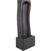 image:imageVEVOR Outdoor Water Fountain 365 in Height Fountain and Waterfall 2Tier Floor Standing Rock Base Style Fiberglass and Resin Fountains with Pump for Outdoor Indoor Garden Home Patio amp BackyardBlack