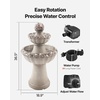 image:imageVEVOR Outdoor Water Fountain 365 in Height Fountain and Waterfall 2Tier Floor Standing Rock Base Style Fiberglass and Resin Fountains with Pump for Outdoor Indoor Garden Home Patio amp BackyardRock Gray