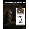 image:imageVEVOR Outdoor Water Fountain 4961 in Height Fountain and Waterfall 5Tier Floor Standing JarShaped Cascading Fountains with LED Light and Pump for Outdoor Indoor Garden Home Patio amp Backyard4961 Inch