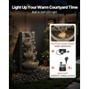 image:imageVEVOR Outdoor Water Fountain 4961 in Height Fountain and Waterfall 5Tier Floor Standing JarShaped Cascading Fountains with LED Light and Pump for Outdoor Indoor Garden Home Patio amp Backyard3563 Inch