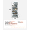 image:imageVEVOR Outdoor Water Fountain 4961 in Height Fountain and Waterfall 5Tier Floor Standing JarShaped Cascading Fountains with LED Light and Pump for Outdoor Indoor Garden Home Patio amp Backyard315 Inch