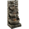 image:imageVEVOR Outdoor Water Fountain 4961 in Height Fountain and Waterfall 5Tier Floor Standing JarShaped Cascading Fountains with LED Light and Pump for Outdoor Indoor Garden Home Patio amp Backyard3563 Inch
