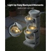 image:imageVEVOR Outdoor Water Fountain 4961 in Height Fountain and Waterfall 5Tier Floor Standing JarShaped Cascading Fountains with LED Light and Pump for Outdoor Indoor Garden Home Patio amp Backyard315 Inch