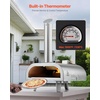 image:imageVEVOR Pizza Oven Outdoor 12 Pellet Pizza Oven Portable PizzaStove with Builtin Thermometer Wood Fired Stainless Steel PizzaMaker for Backyard Camping PizzaStone Shovel Carry Bag SilverSilver