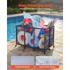 image:imageVEVOR Pool Storage Bin 6496 x 3346 x 6496 in Rolling Pool Float Storage Organizer with Side Pockets amp Noodles Holder Rack Durable Plastic Frame Poolside Toys Mesh Basket for Swimming PoolsMetal Frame 488 x 327 x 327 in