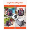 image:imageVEVOR Pool Storage Bin 6496 x 3346 x 6496 in Rolling Pool Float Storage Organizer with Side Pockets amp Noodles Holder Rack Durable Plastic Frame Poolside Toys Mesh Basket for Swimming PoolsPlastic Frame 472 x 302 x 34 in