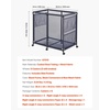 image:imageVEVOR Pool Storage Bin 6496 x 3346 x 6496 in Rolling Pool Float Storage Organizer with Side Pockets amp Noodles Holder Rack Durable Plastic Frame Poolside Toys Mesh Basket for Swimming PoolsMetal Frame 368 x 24 x 356 in
