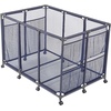 image:imageVEVOR Pool Storage Bin 6496 x 3346 x 6496 in Rolling Pool Float Storage Organizer with Side Pockets amp Noodles Holder Rack Durable Plastic Frame Poolside Toys Mesh Basket for Swimming PoolsMetal Frame 488 x 327 x 327 in