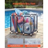 image:imageVEVOR Pool Storage Bin 6496 x 3346 x 6496 in Rolling Pool Float Storage Organizer with Side Pockets amp Noodles Holder Rack Durable Plastic Frame Poolside Toys Mesh Basket for Swimming PoolsPlastic Frame 48 x 33 x 39 in