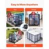 image:imageVEVOR Pool Storage Bin 6496 x 3346 x 6496 in Rolling Pool Float Storage Organizer with Side Pockets amp Noodles Holder Rack Durable Plastic Frame Poolside Toys Mesh Basket for Swimming PoolsMetal Frame 69 x 32 x 35 in