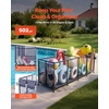 image:imageVEVOR Pool Storage Bin 6496 x 3346 x 6496 in Rolling Pool Float Storage Organizer with Side Pockets amp Noodles Holder Rack Durable Plastic Frame Poolside Toys Mesh Basket for Swimming PoolsMetal Frame 103 x 32 x 35 in
