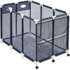 image:imageVEVOR Pool Storage Bin 6496 x 3346 x 6496 in Rolling Pool Float Storage Organizer with Side Pockets amp Noodles Holder Rack Durable Plastic Frame Poolside Toys Mesh Basket for Swimming PoolsPlastic Frame 472 x 302 x 34 in