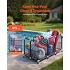 image:imageVEVOR Pool Storage Bin 6496 x 3346 x 6496 in Rolling Pool Float Storage Organizer with Side Pockets amp Noodles Holder Rack Durable Plastic Frame Poolside Toys Mesh Basket for Swimming PoolsPlastic Frame 626 x 32 x 36 in
