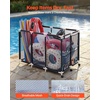 image:imageVEVOR Pool Storage Bin 6496 x 3346 x 6496 in Rolling Pool Float Storage Organizer with Side Pockets amp Noodles Holder Rack Durable Plastic Frame Poolside Toys Mesh Basket for Swimming PoolsPlastic Frame 472 x 302 x 34 in
