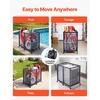 image:imageVEVOR Pool Storage Bin 6496 x 3346 x 6496 in Rolling Pool Float Storage Organizer with Side Pockets amp Noodles Holder Rack Durable Plastic Frame Poolside Toys Mesh Basket for Swimming PoolsMetal Frame 368 x 24 x 356 in