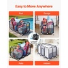 image:imageVEVOR Pool Storage Bin 6496 x 3346 x 6496 in Rolling Pool Float Storage Organizer with Side Pockets amp Noodles Holder Rack Durable Plastic Frame Poolside Toys Mesh Basket for Swimming PoolsPlastic Frame 626 x 32 x 36 in