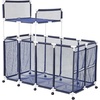 image:imageVEVOR Pool Storage Bin 6496 x 3346 x 6496 in Rolling Pool Float Storage Organizer with Side Pockets amp Noodles Holder Rack Durable Plastic Frame Poolside Toys Mesh Basket for Swimming PoolsPlastic Frame 6496 x 3346 x 6496 in