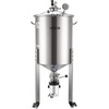 image:imageVEVOR Pressure Fermenter 15 PSI 8 Gal30L AllinOne Stainless Steel Conical Secondary Fermentation Bucket for Wine Beer Brewing Equipment16 GalFermenter20