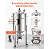 image:imageVEVOR Pressure Fermenter 15 PSI 8 Gal30L AllinOne Stainless Steel Conical Secondary Fermentation Bucket for Wine Beer Brewing Equipment16 GalFermenter20
