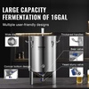 image:imageVEVOR Pressure Fermenter 15 PSI 8 Gal30L AllinOne Stainless Steel Conical Secondary Fermentation Bucket for Wine Beer Brewing Equipment16 GalFermenter10