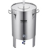 image:imageVEVOR Pressure Fermenter 15 PSI 8 Gal30L AllinOne Stainless Steel Conical Secondary Fermentation Bucket for Wine Beer Brewing Equipment16 GalFermenter10