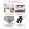 image:imageVEVOR Pressure Fermenter 15 PSI 8 Gal30L AllinOne Stainless Steel Conical Secondary Fermentation Bucket for Wine Beer Brewing Equipment16 GalFermenter20